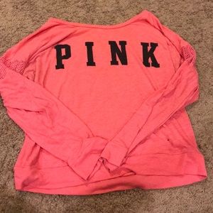 PINK long sleeve t shirt.